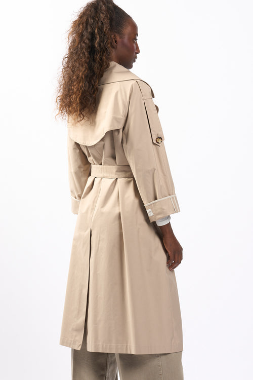Max Mara UTrench Midi Sabbia Donna-2