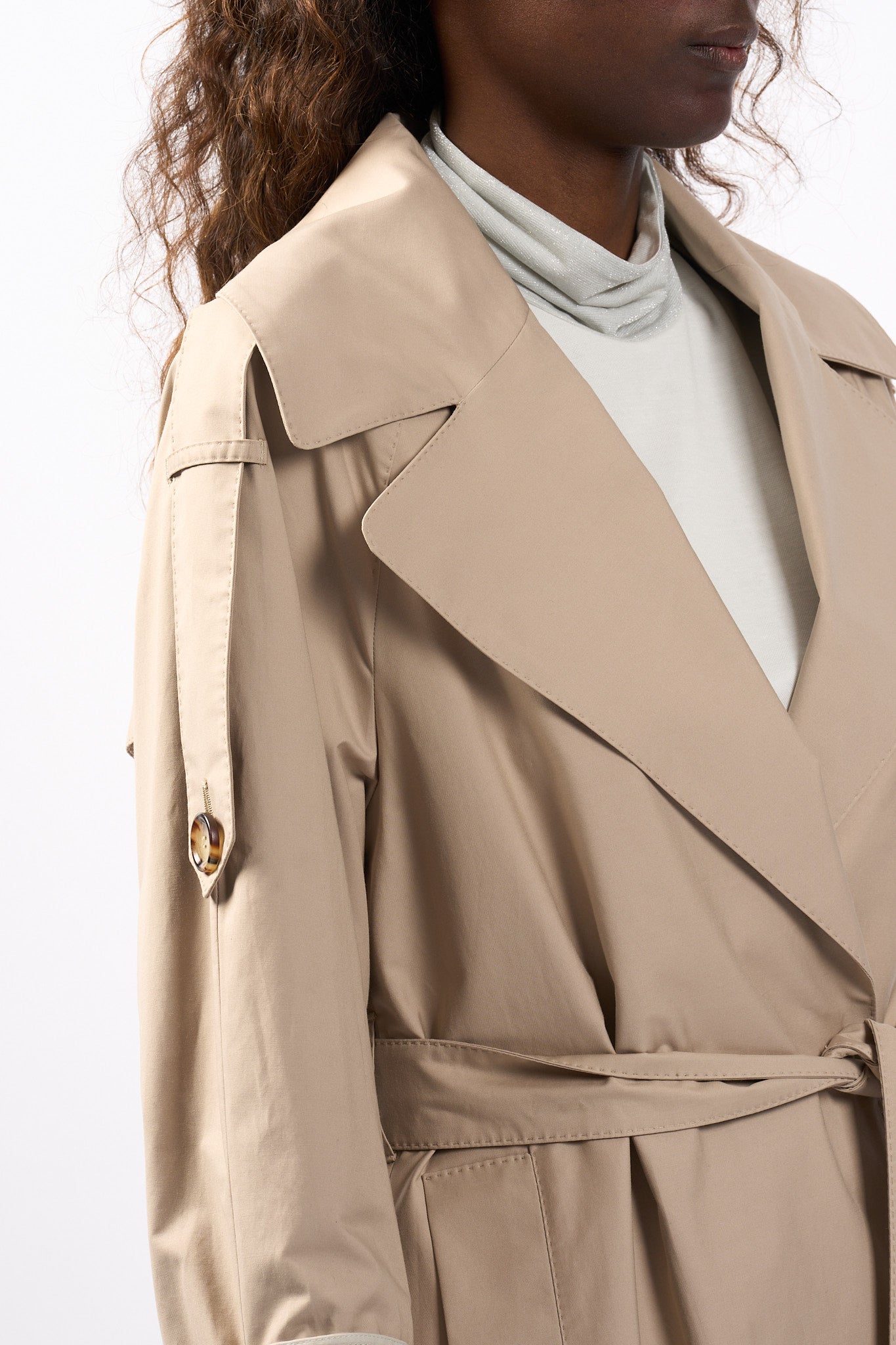 Max Mara UTrench Midi Sabbia Donna-4