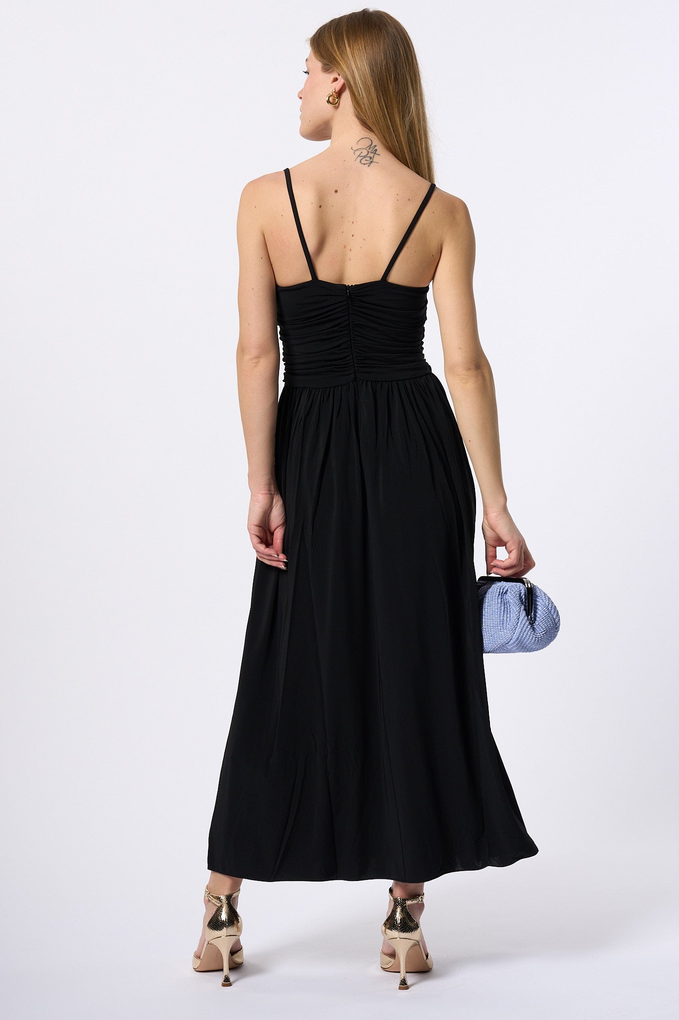 Max Mara Weekend Abito Ghia In Jersey Nero Donna-5