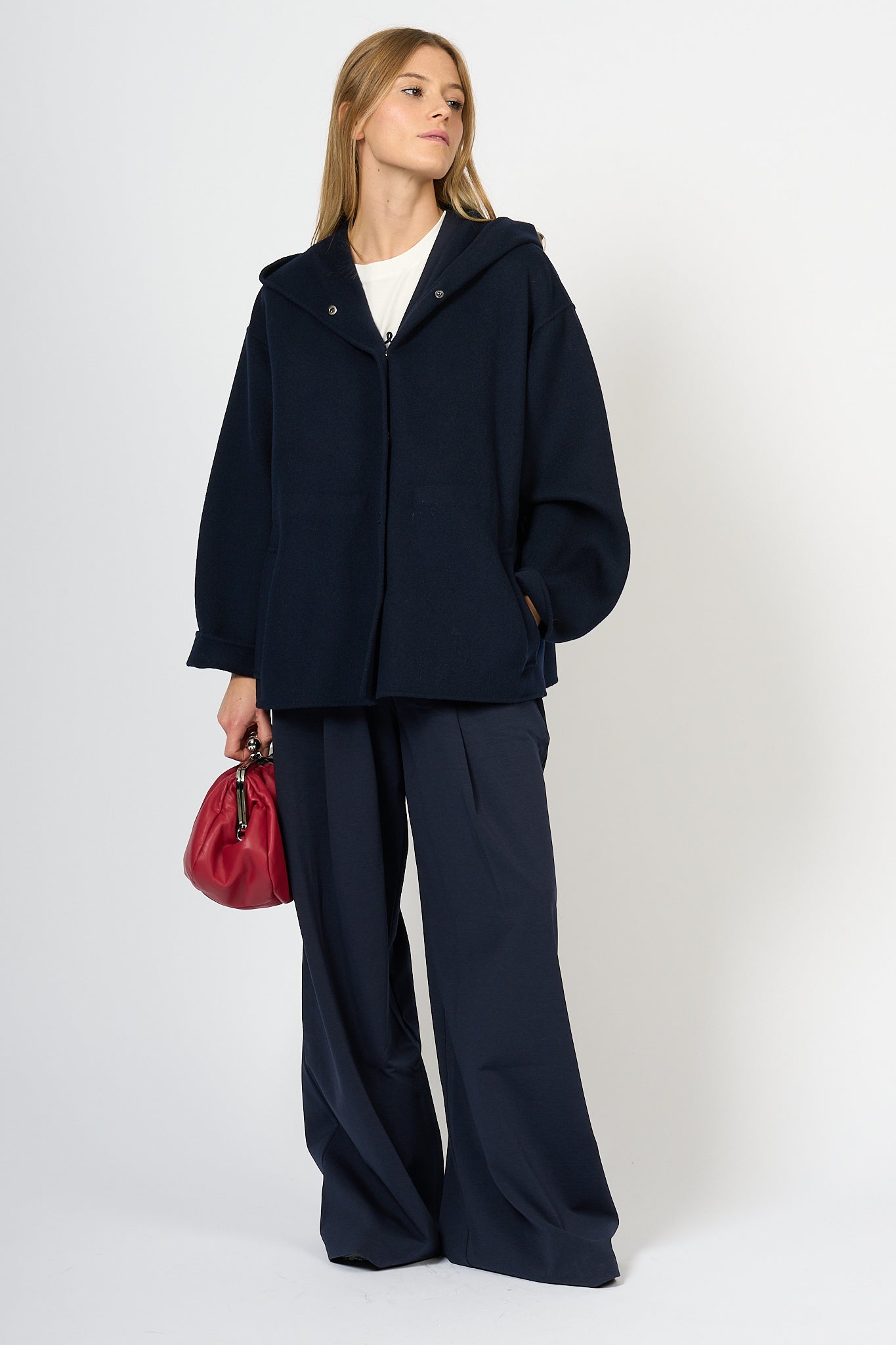 Max Mara Weekend Caban January Blue Woman-3