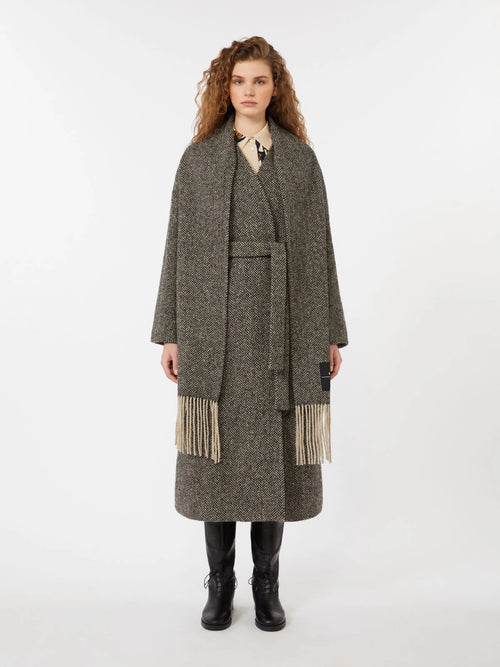 Max Mara Weekend Cappotto ZENICA Spinato Grigio Donna-2