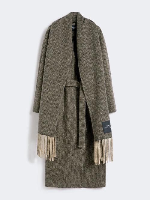 Max Mara Weekend Cappotto ZENICA Spinato Grigio Donna