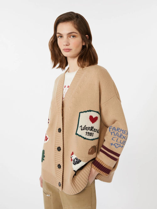 Max Mara Weekend Cardigan BELGIO Farm Beige Donna-2