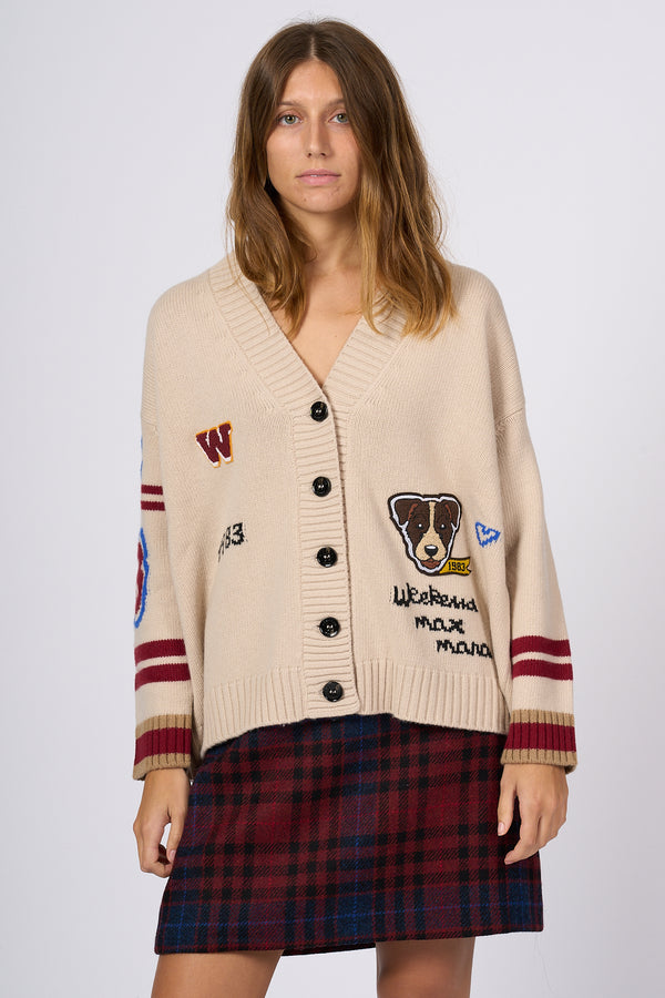 Max Mara Weekend Cardigan College DUCCIO Beige Donna-2