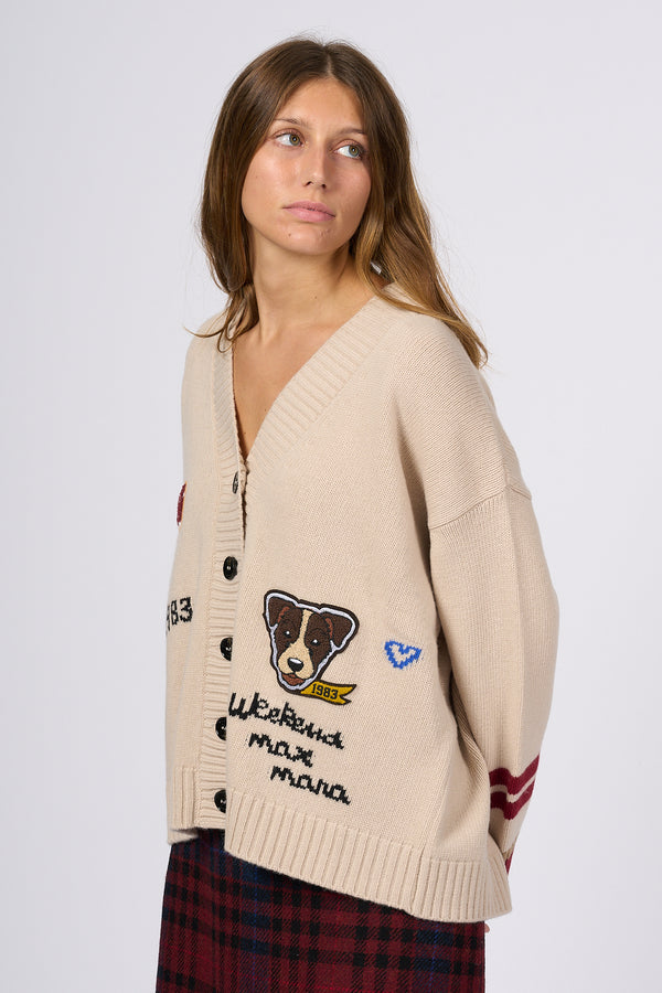 Max Mara Weekend Cardigan College DUCCIO Beige Donna