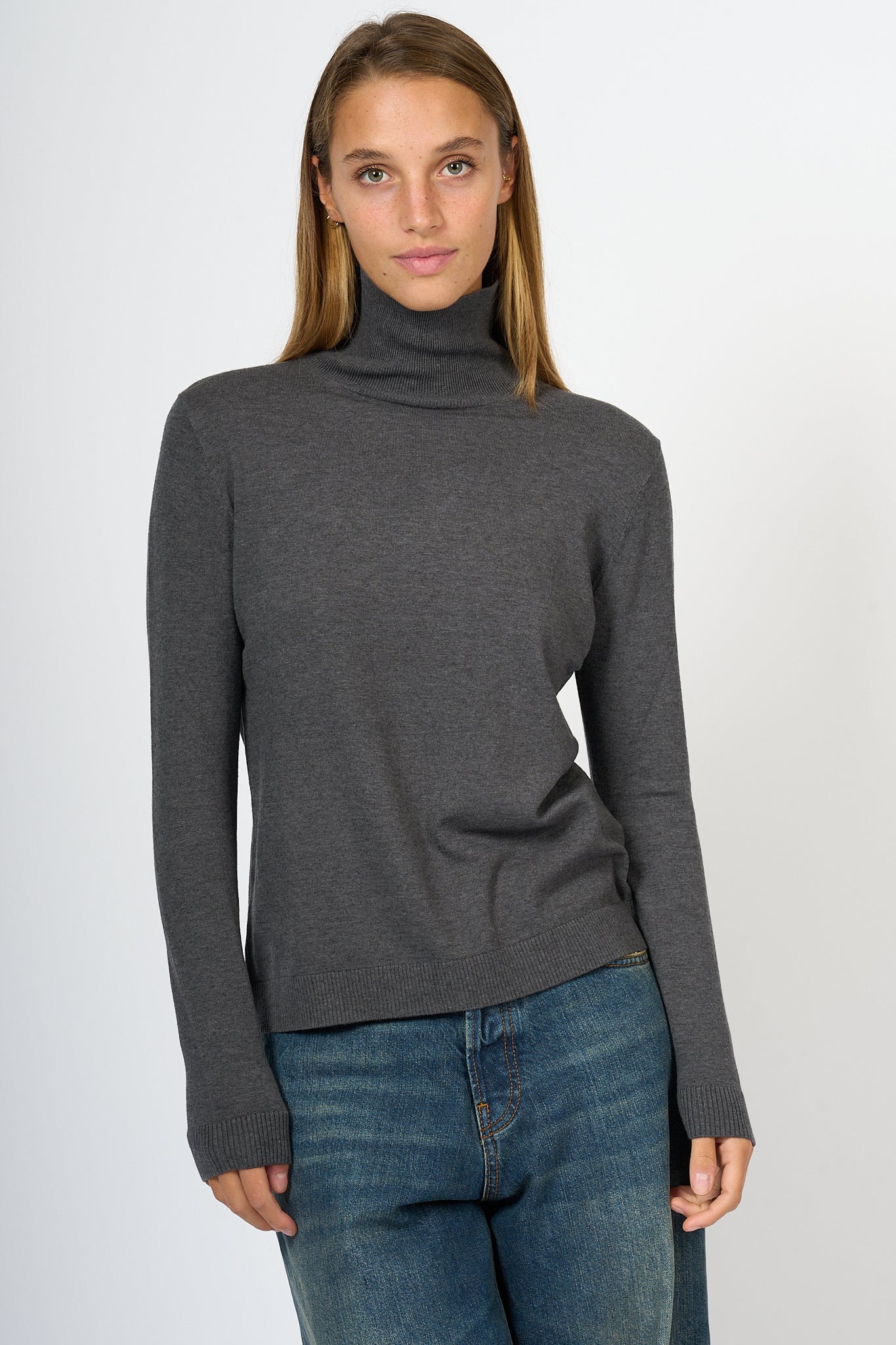 Max Mara Weekend Kiku Turtleneck Grey Women-3