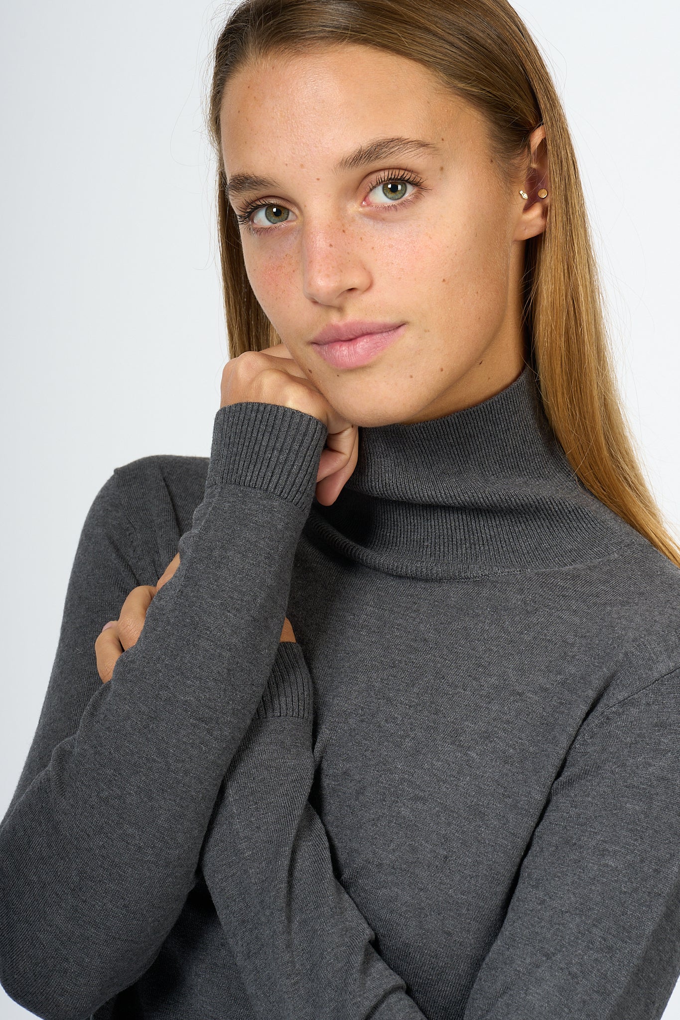 Max Mara Weekend Kiku Turtleneck Grey Women-5