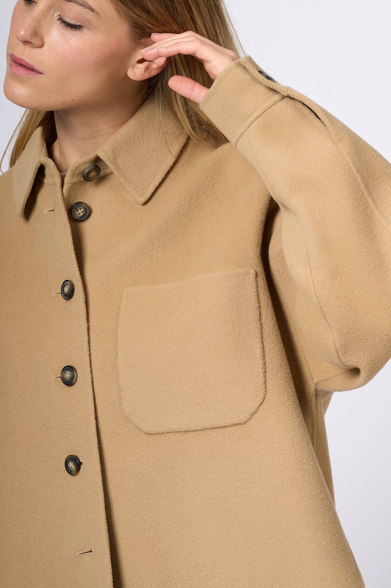 Max Mara Weekend Emiro Camel Wool Jacket Women-1