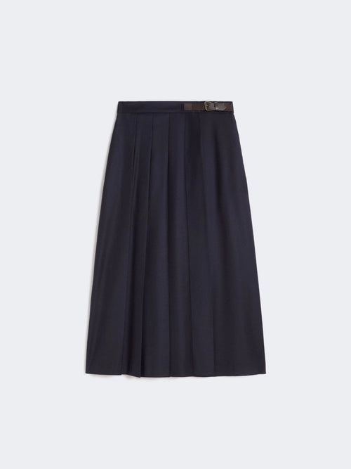 Max Mara Weekend Gonna FASTOSO Lunga Blu Donna-2