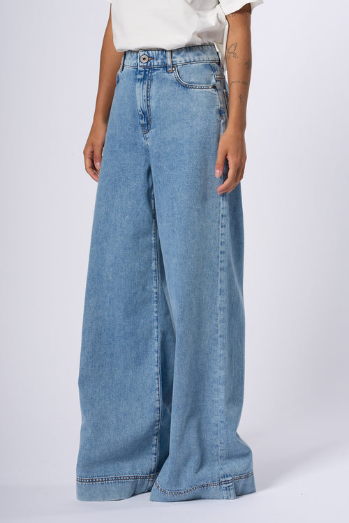 Max Mara Weekend Jeans Vega Flare Azzurro Donna