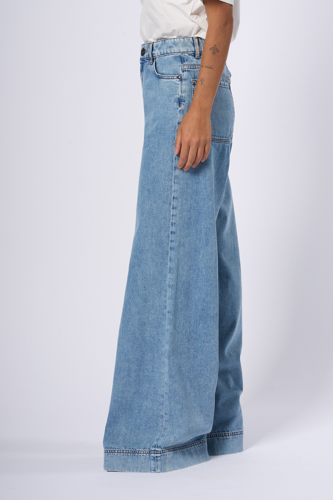 Max Mara Weekend Jeans Vega Flare Azzurro Donna-4