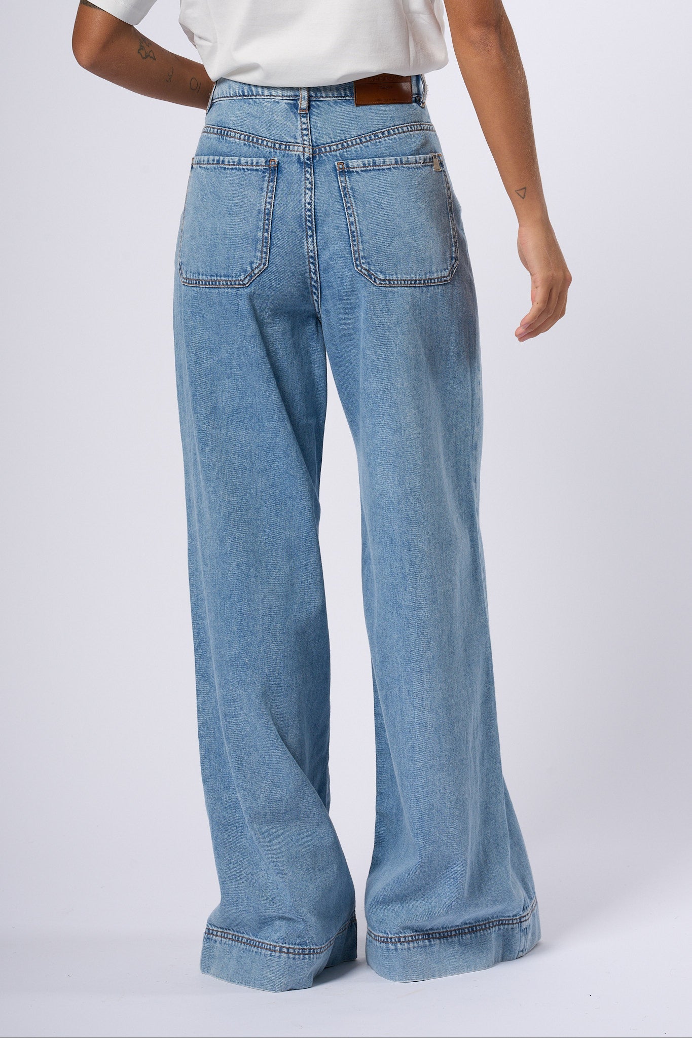 Max Mara Weekend Jeans Vega Flare Azzurro Donna-6
