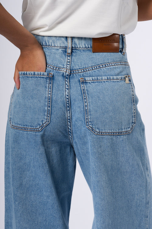 Max Mara Weekend Jeans Vega Flare Azzurro Donna-2