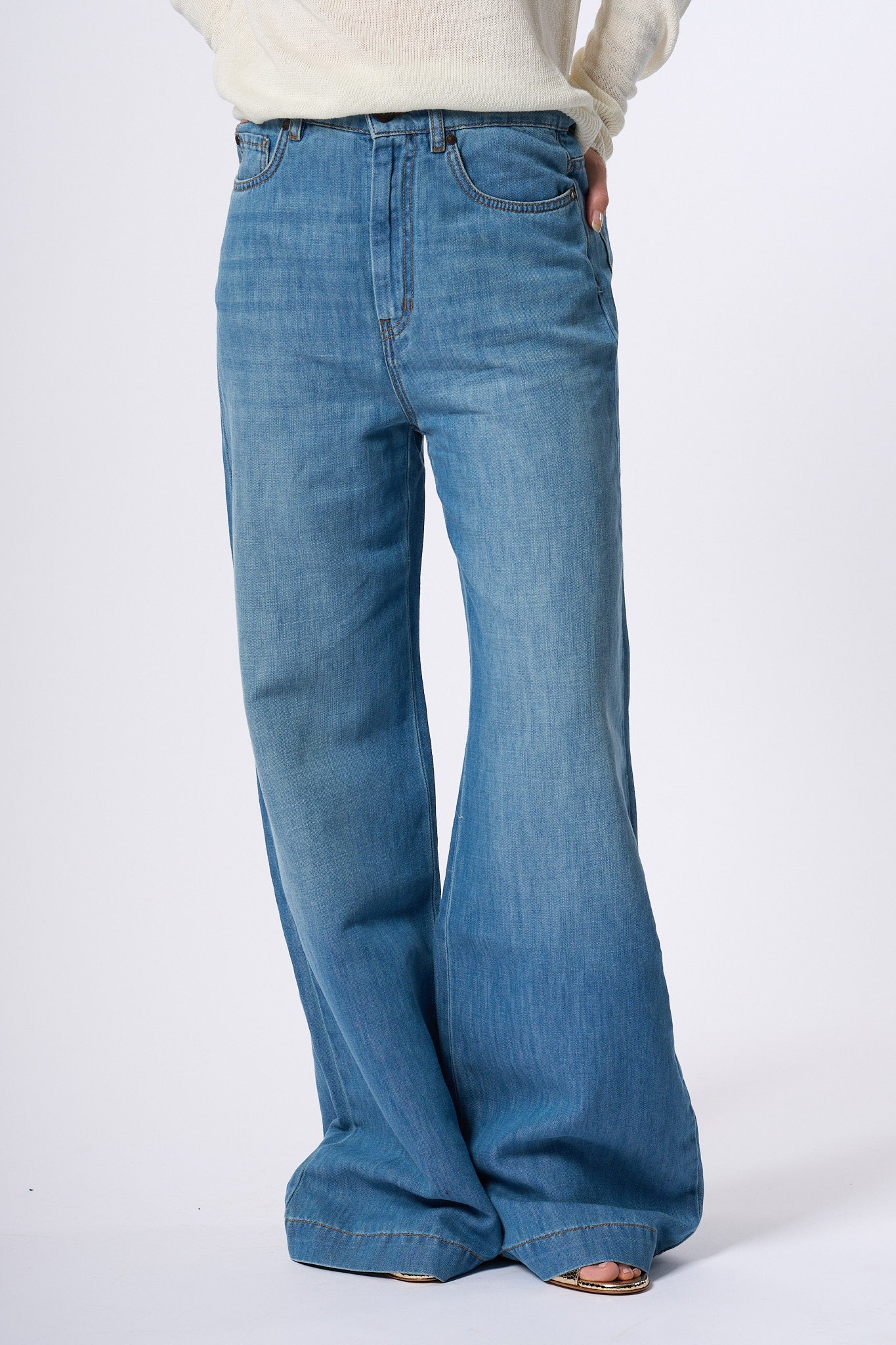 Max Mara Weekend Jeans Volpino Denim Chiaro Donna-1