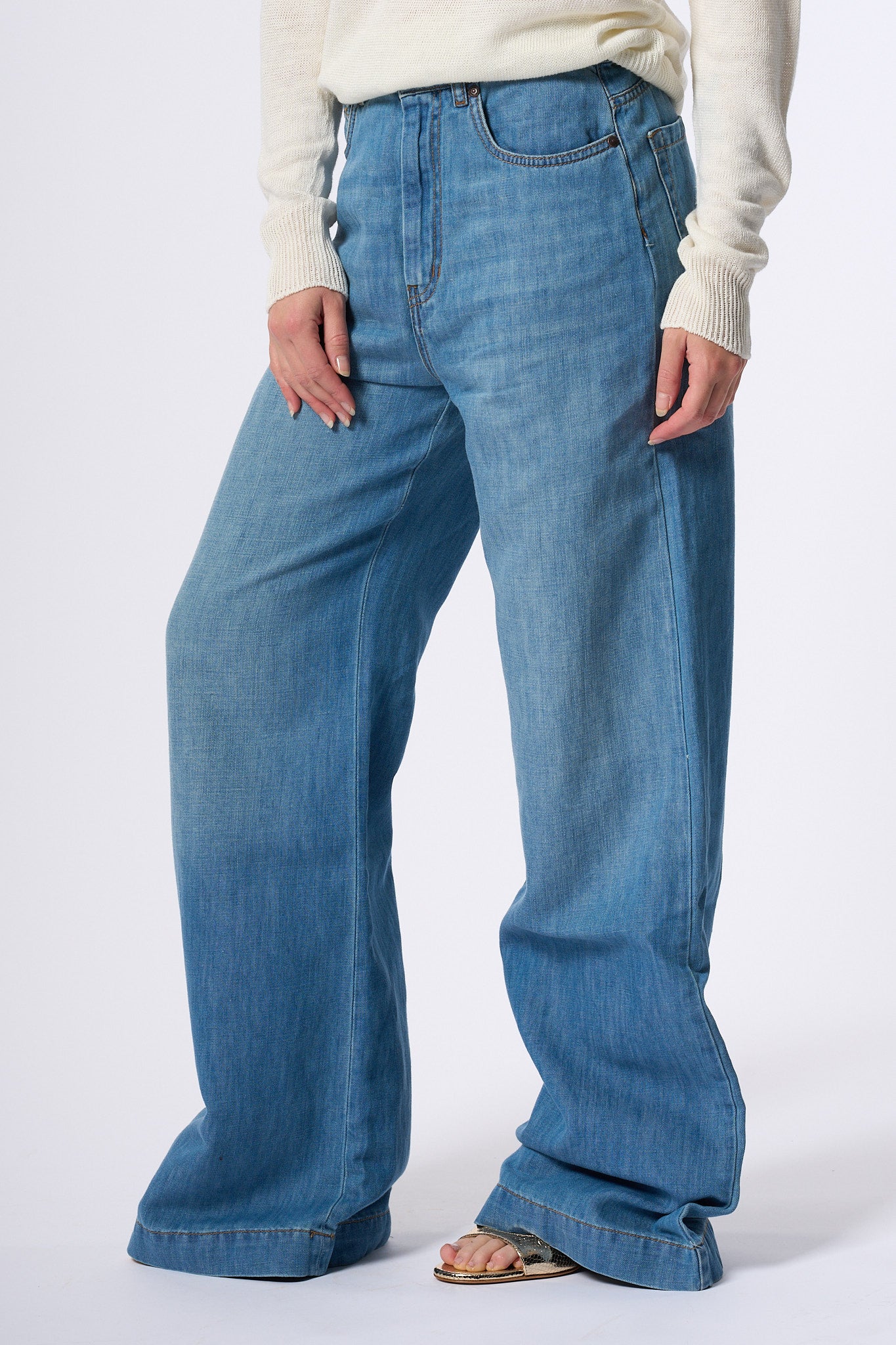 Max Mara Weekend Jeans Volpino Denim Chiaro Donna-3