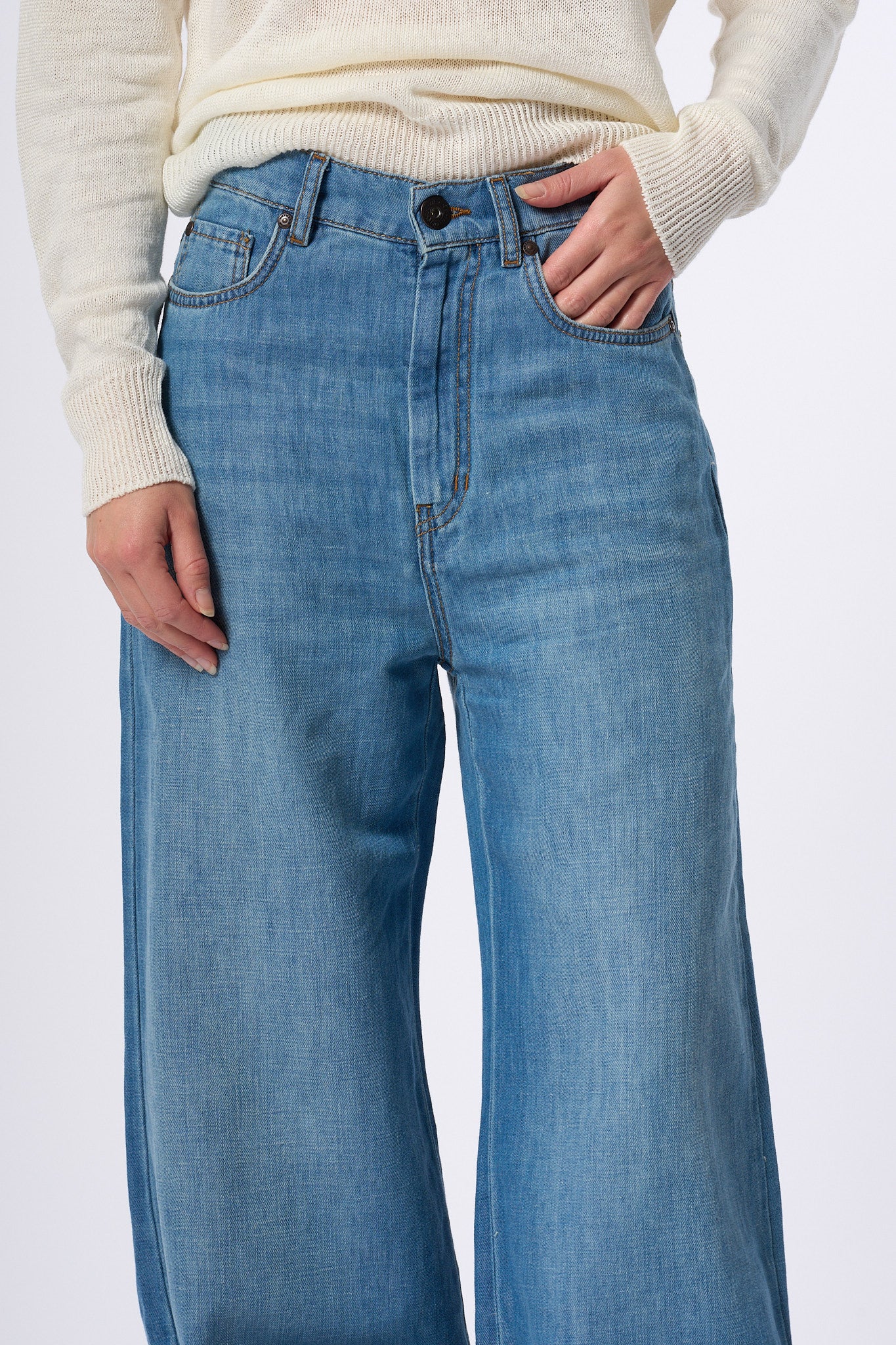 Max Mara Weekend Jeans Volpino Denim Chiaro Donna-2