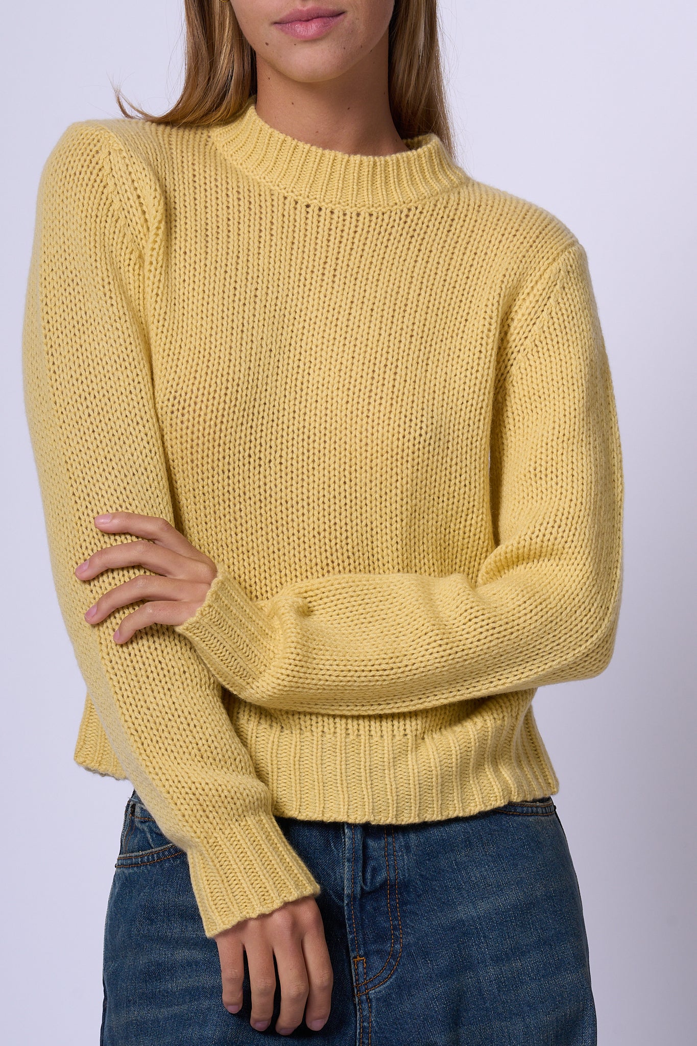 Max Mara Weekend Dalida Cashmere Sweater Yellow Women-1