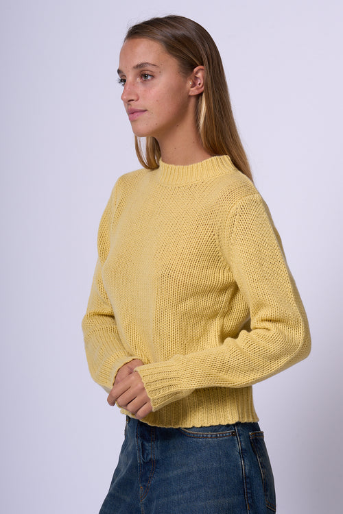 Max Mara Weekend Dalida Cashmere Sweater Yellow Women-2