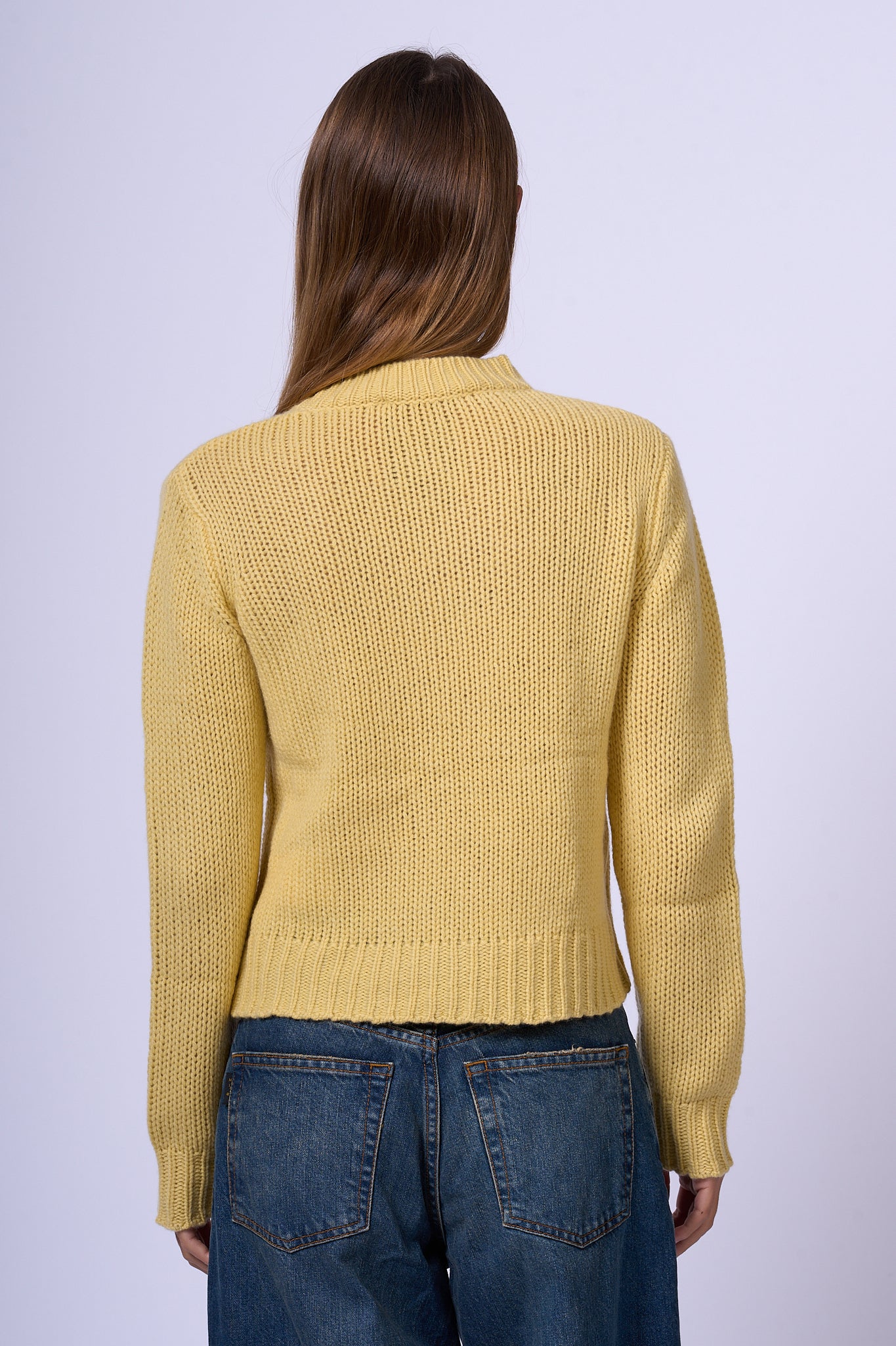 Max Mara Weekend Dalida Cashmere Sweater Yellow Women-3