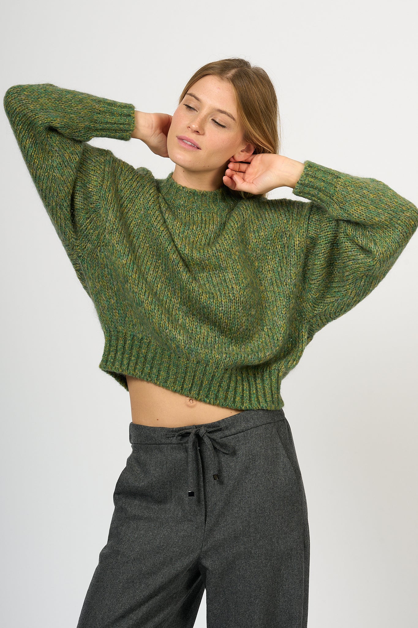 Max Mara Weekend Dionigi Green Sweater Women-4