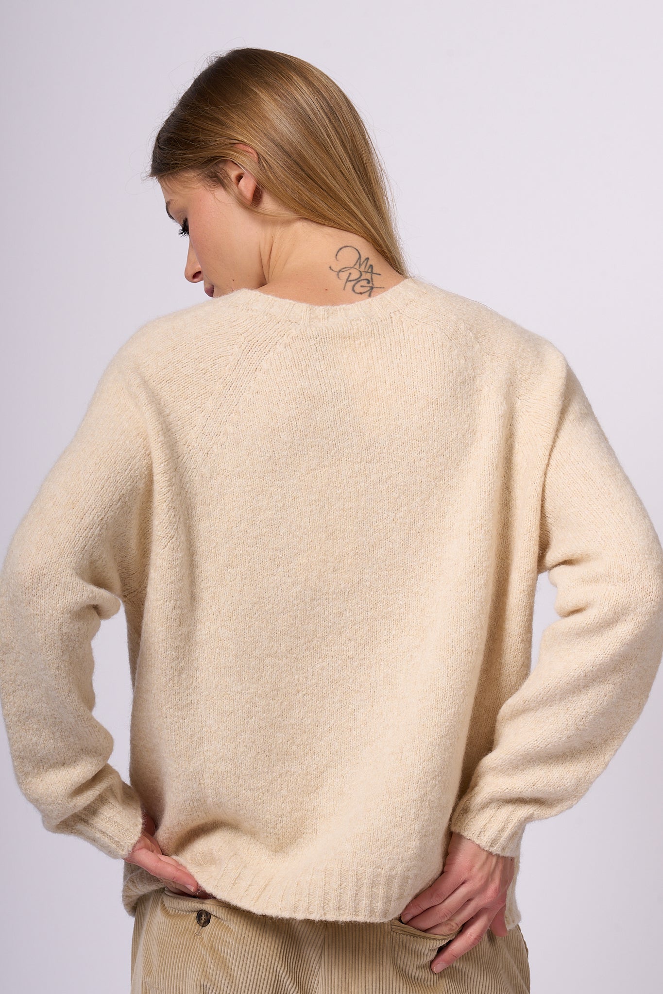 Max Mara Weekend Ghiacci Alpaca Sweater Sand Women-2