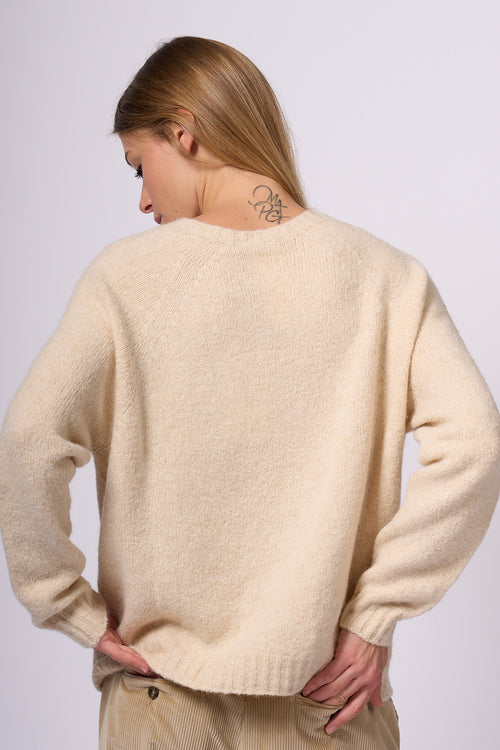 Max Mara Weekend Ghiacci Alpaca Sweater Sand Women-2