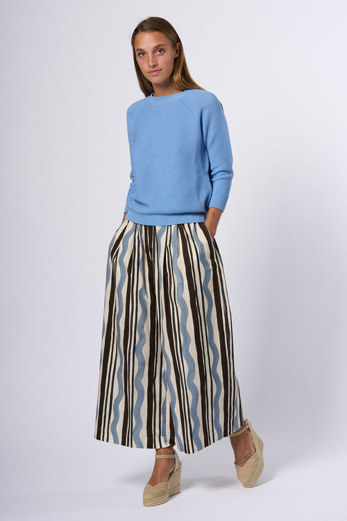 Max Mara Weekend Maglia Linz Celeste Donna-2