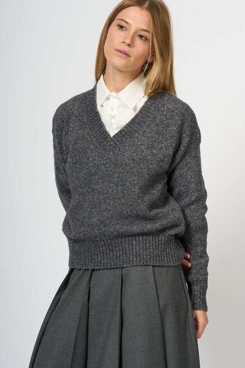 Max Mara Weekend Sweater Visit V Grey Women