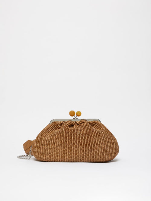 Max Mara Weekend Pasticcino Bag Fortuna M In Rafia Cuoio Donna