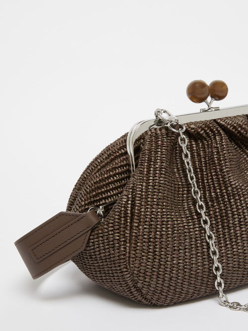Max Mara Weekend Pasticcino Bag Fortuna M In Rafia Testa Di Moro Donna-2