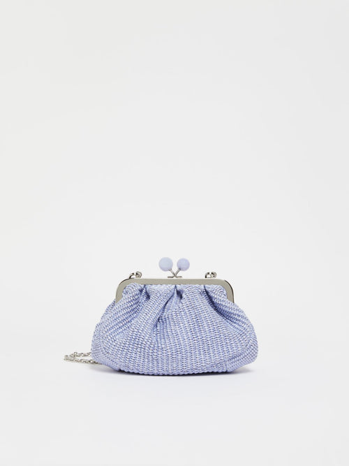 Max Mara Weekend Pasticcino Bag Palmas Small In Rafia Pervinca Donna