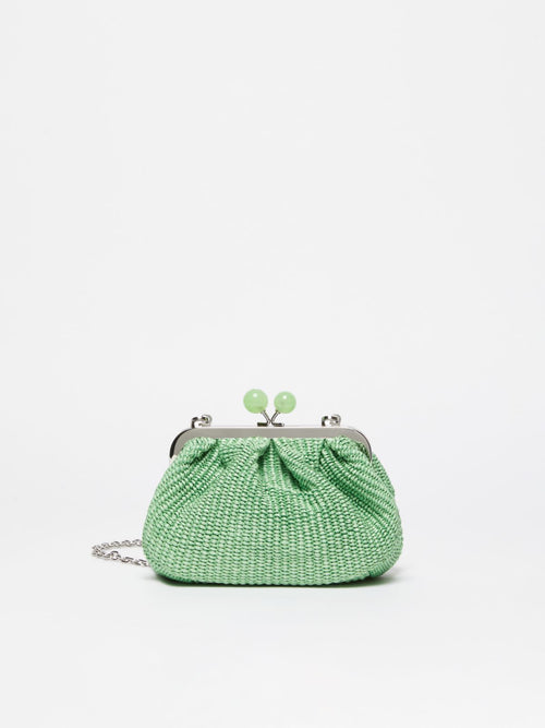 Max Mara Weekend Pasticcino Bag Palmas Small In Rafia Verde Donna