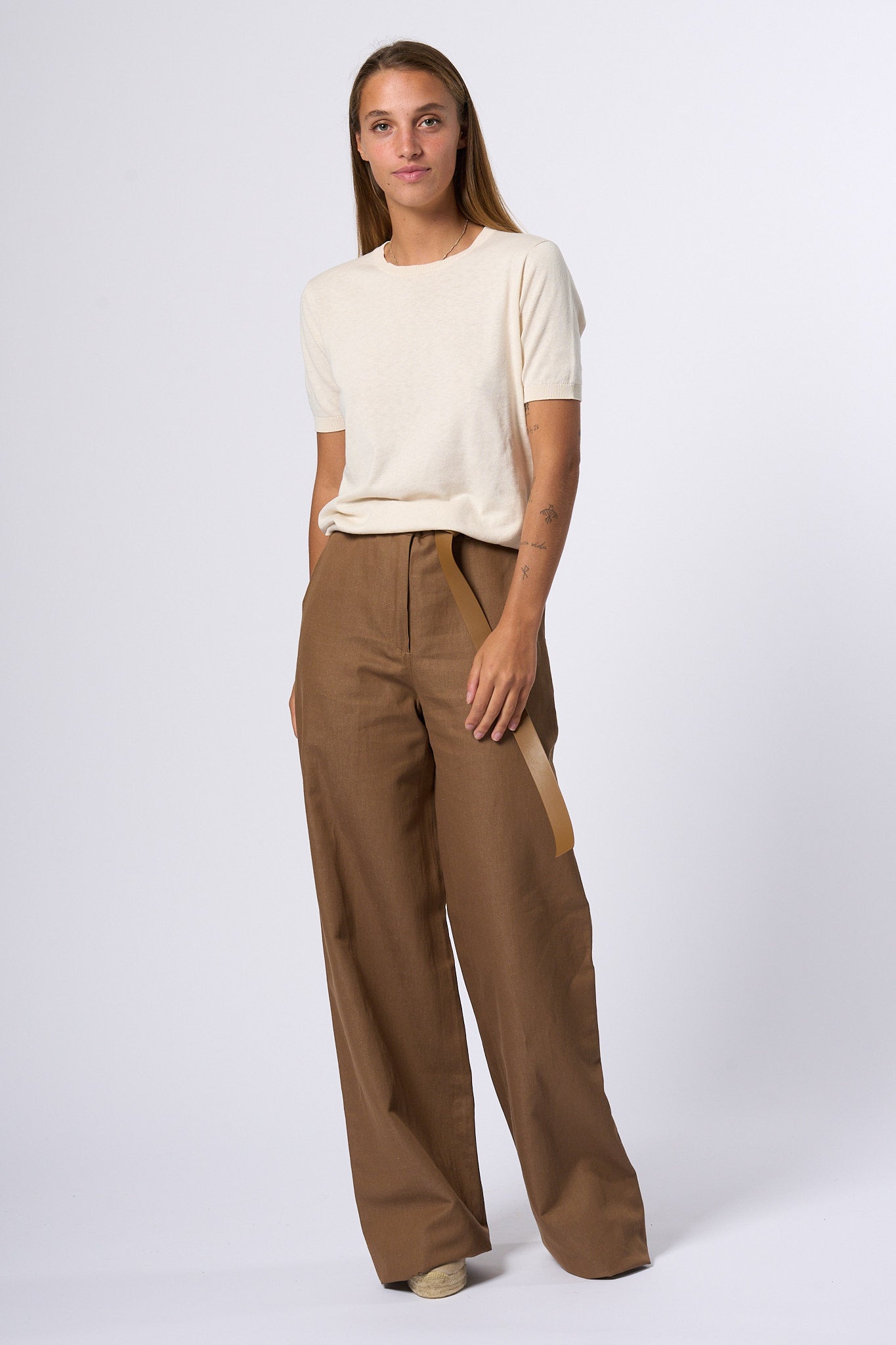 Max Mara Weekend T-shirt Maglia Zibetto Ecru Donna-7