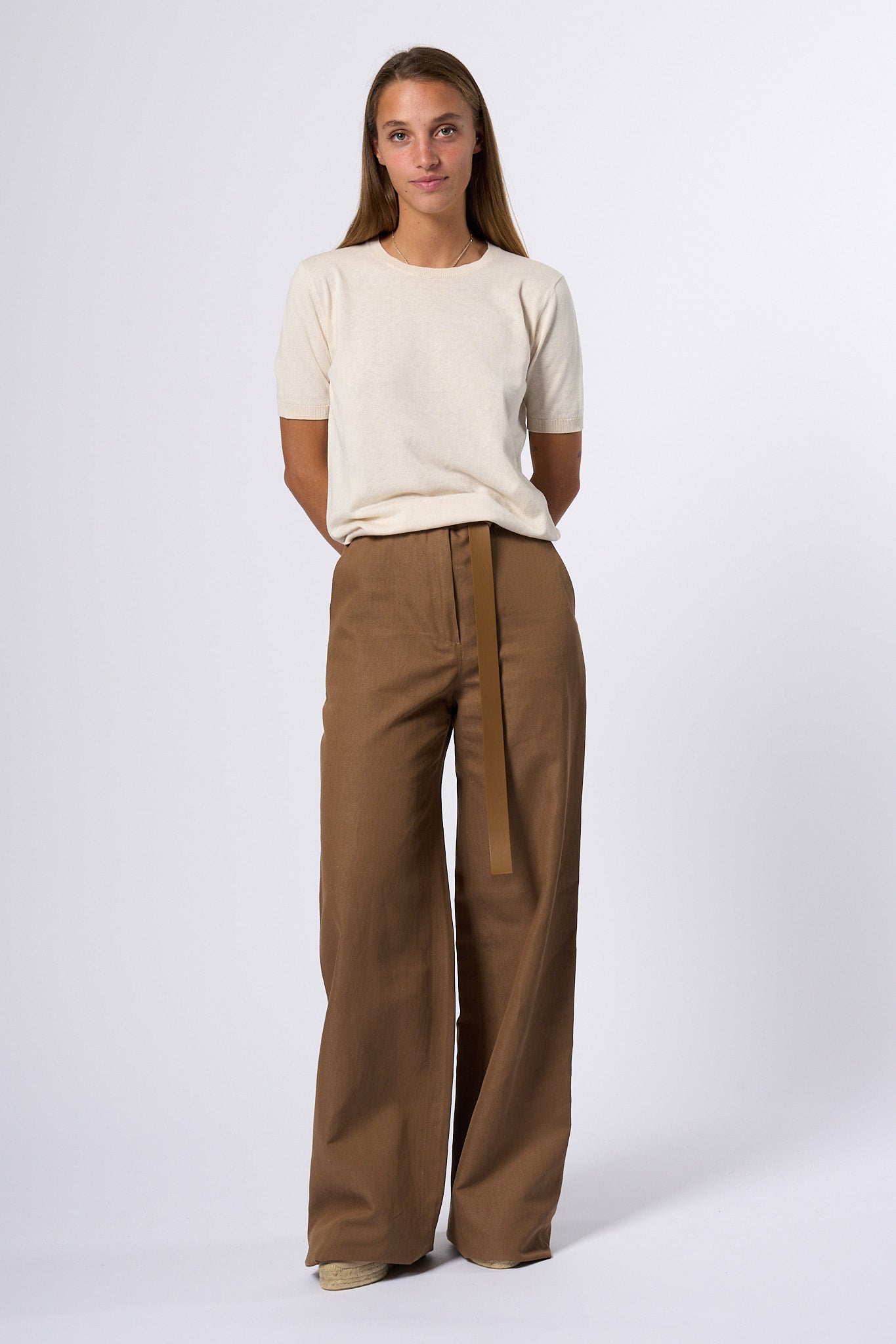 Max Mara Weekend T-shirt Maglia Zibetto Ecru Donna-3