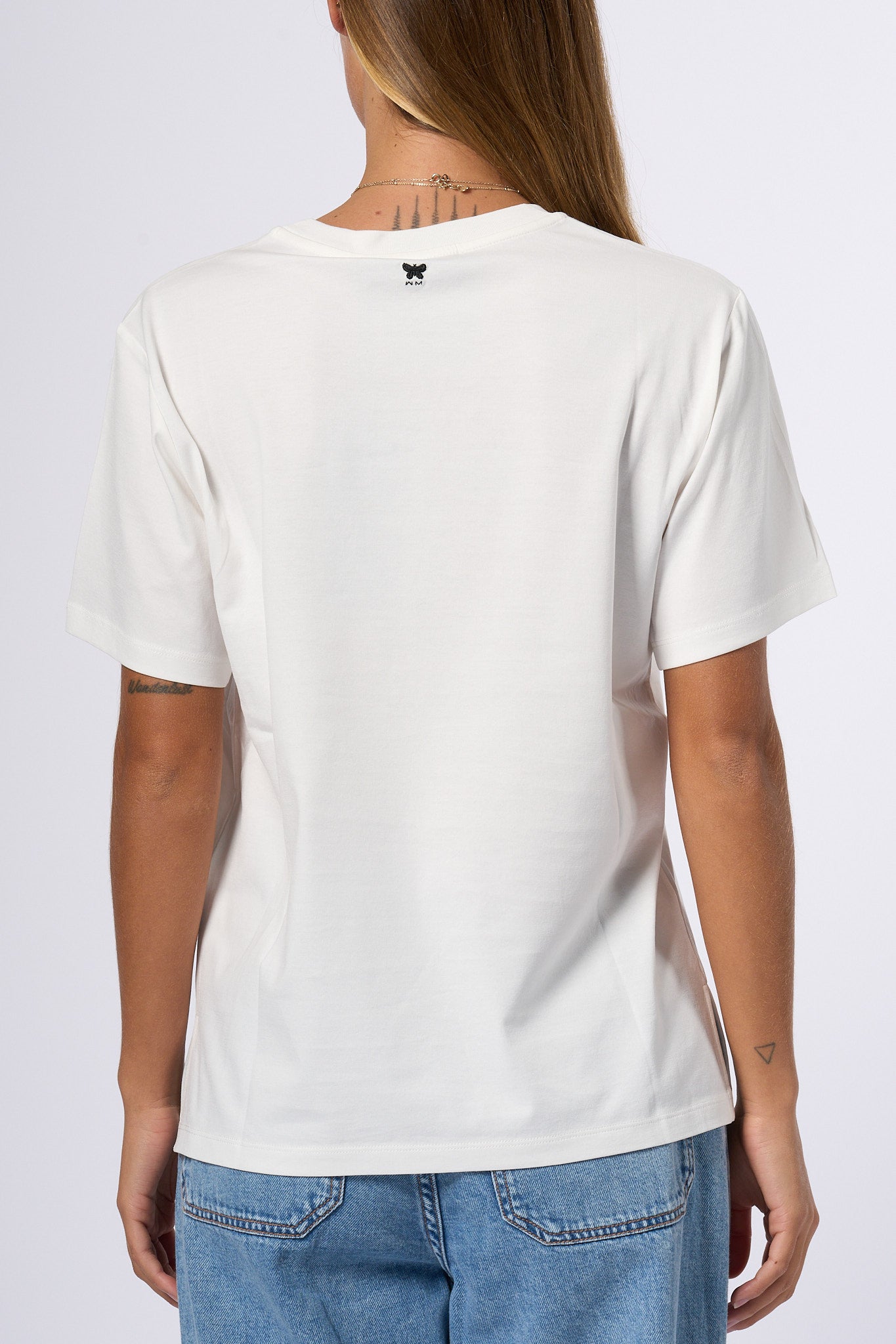 Max Mara Weekend T-shirt Paillettes Bianco Donna-6