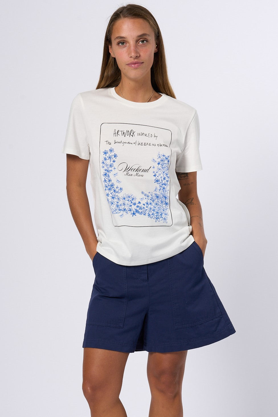 Max Mara Weekend T-shirt Teiera Stampa Donna-1