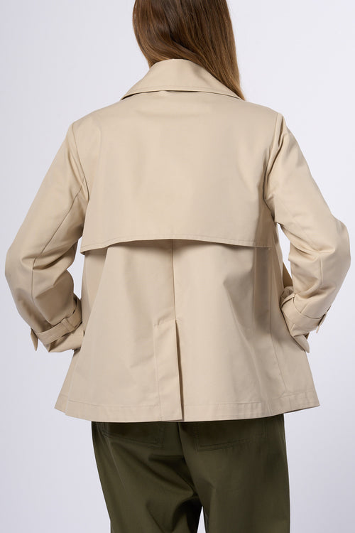 Max Mara Weekend Trench Biglia Corto Avena Donna-2