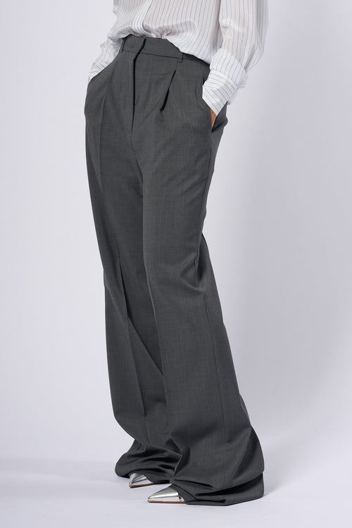 Max Mara Pantalone Palazzo Anfora Grigio Donna