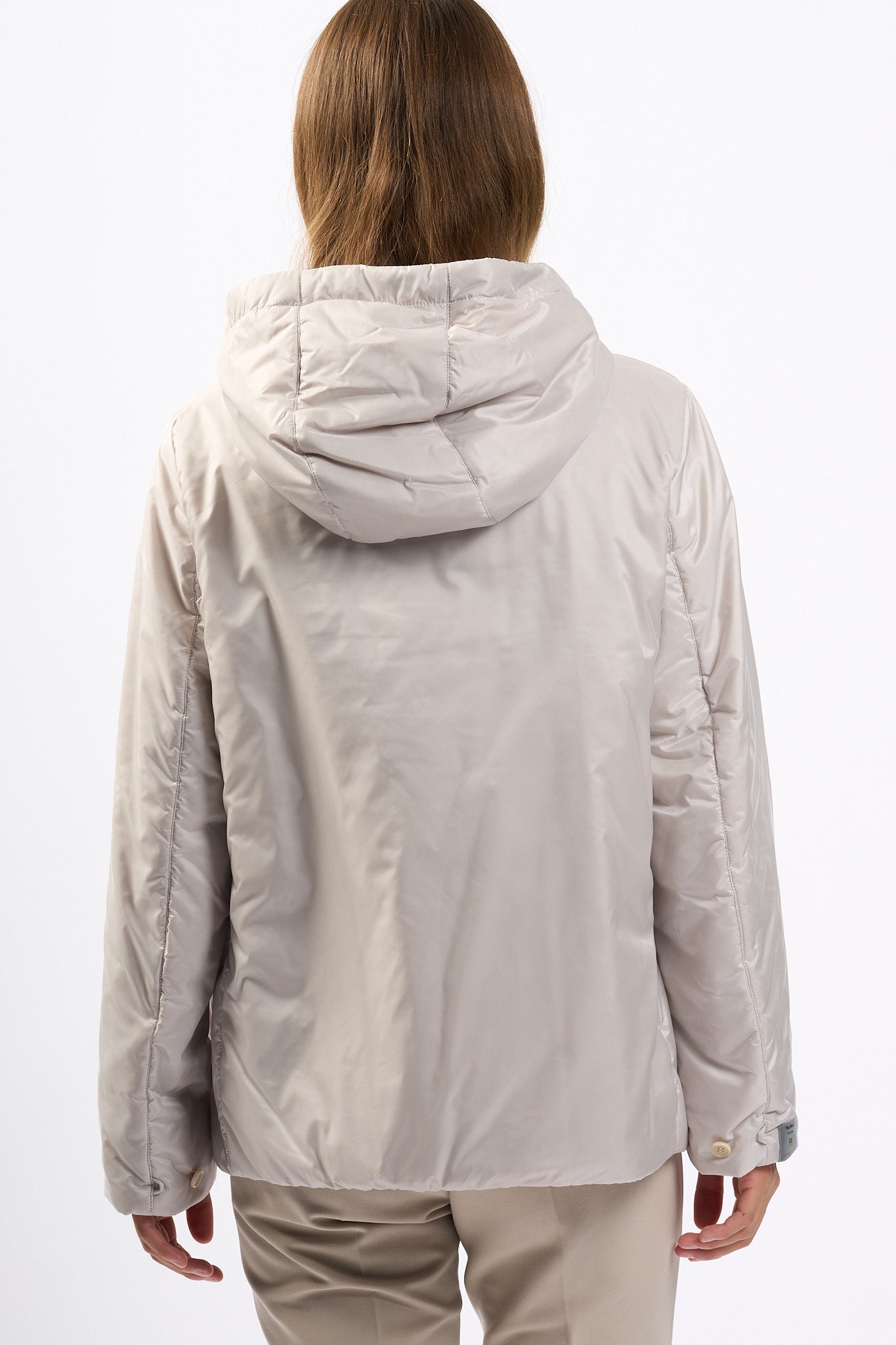 Max mara Piumino Greenh Ecru Donna-4