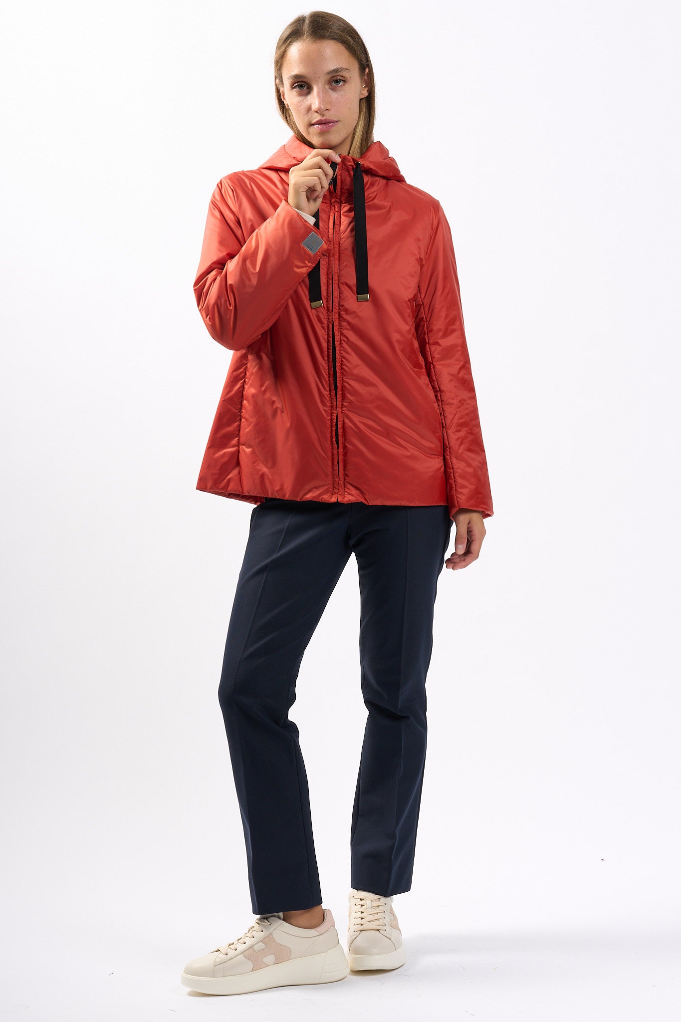 Max Mara Piumino Greenh Rosso-Arancio Donna-7
