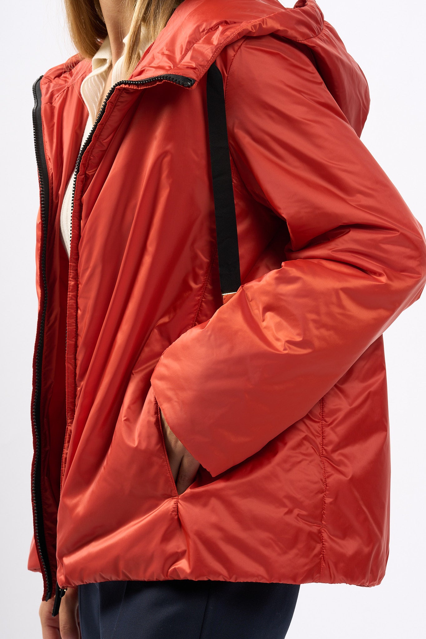 Max Mara Piumino Greenh Rosso-Arancio Donna-6