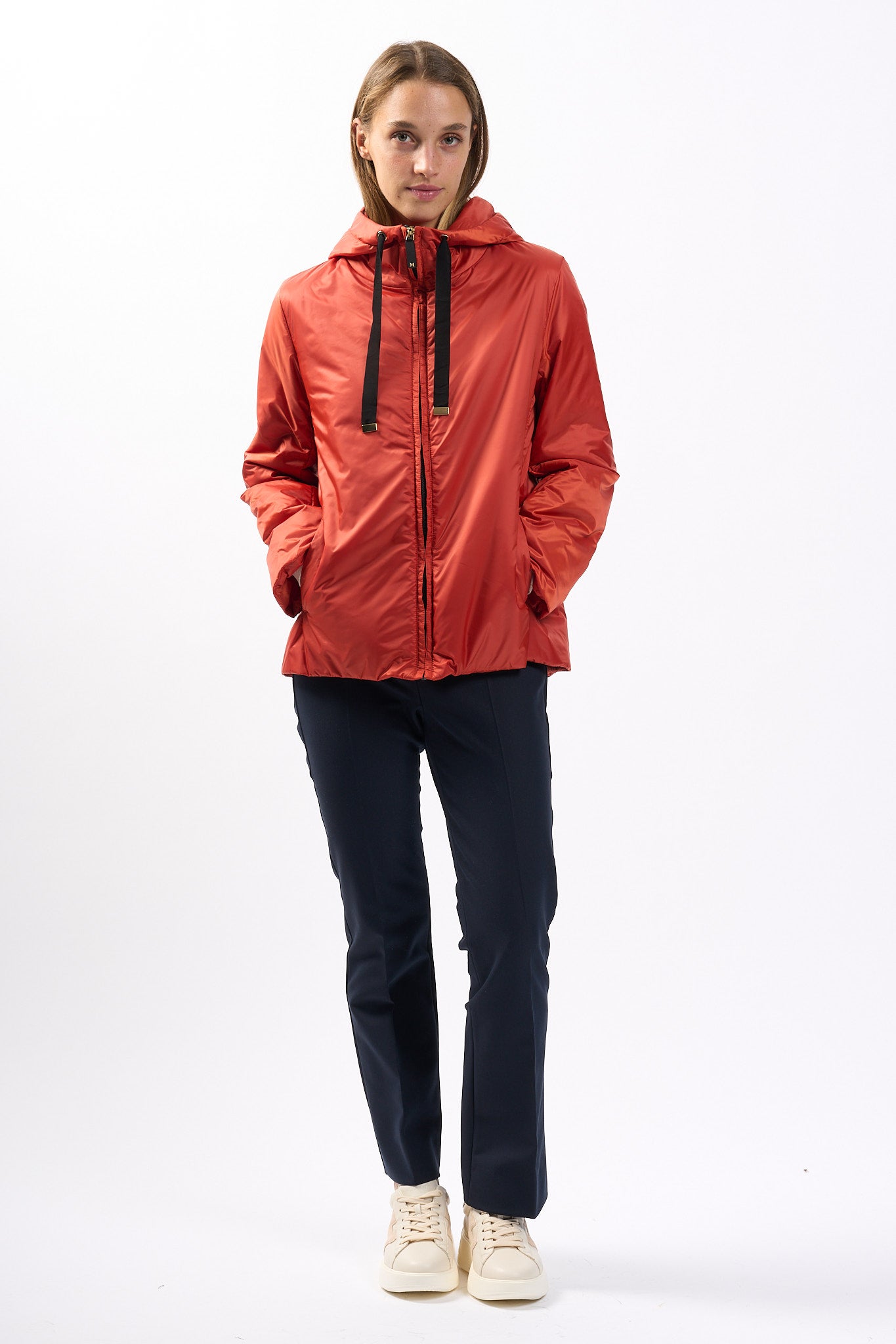 Max Mara Piumino Greenh Rosso-Arancio Donna-3