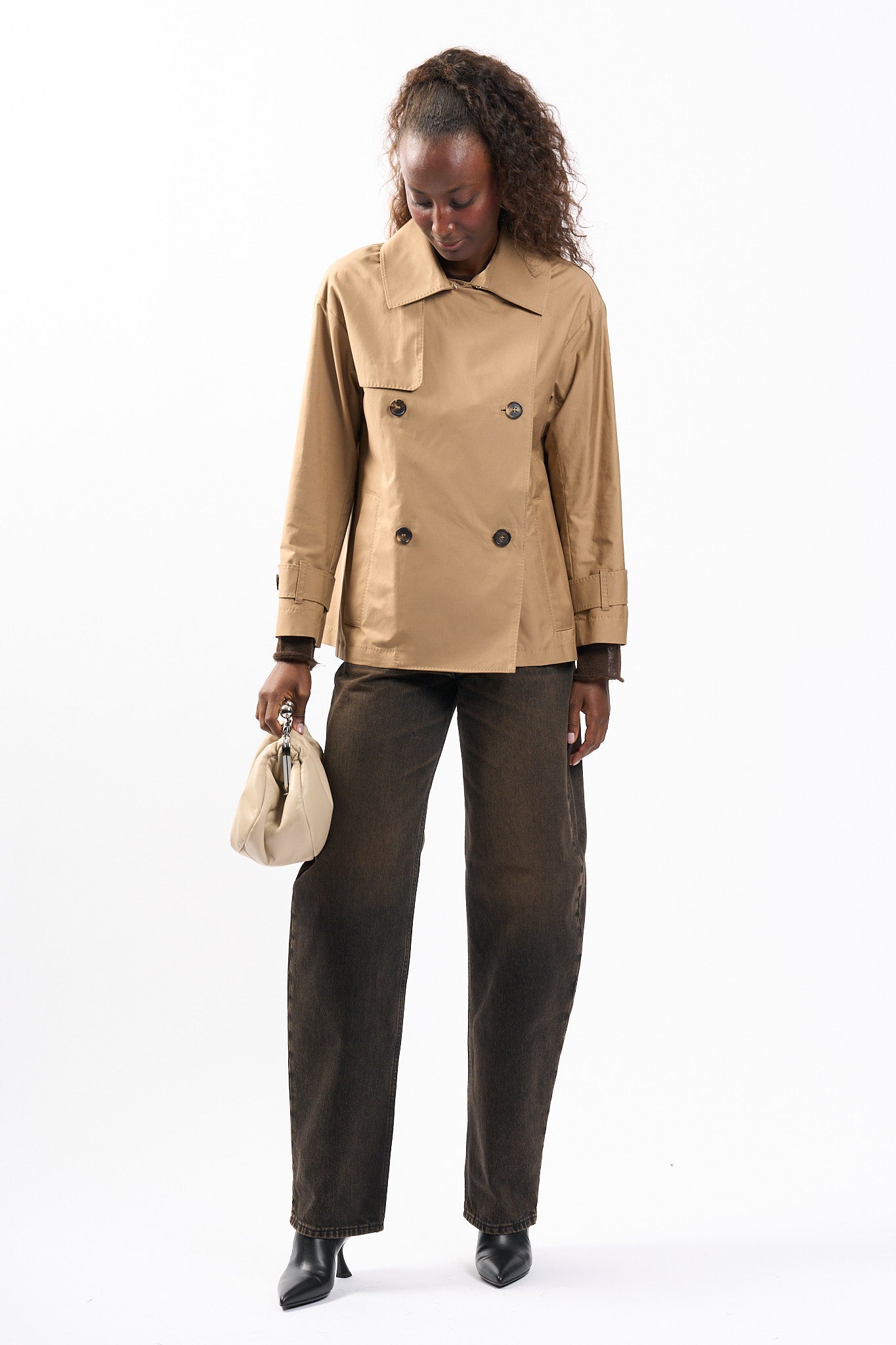 Max mara Trench Corto Zeno Cammello Donna-5