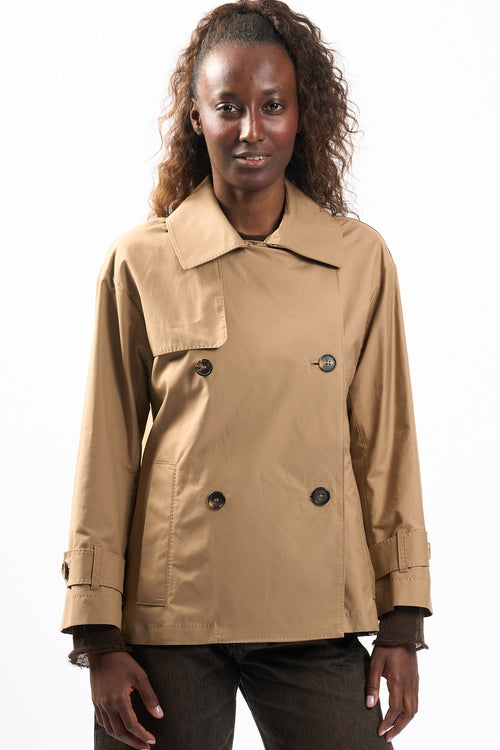 Max mara Trench Corto Zeno Cammello Donna