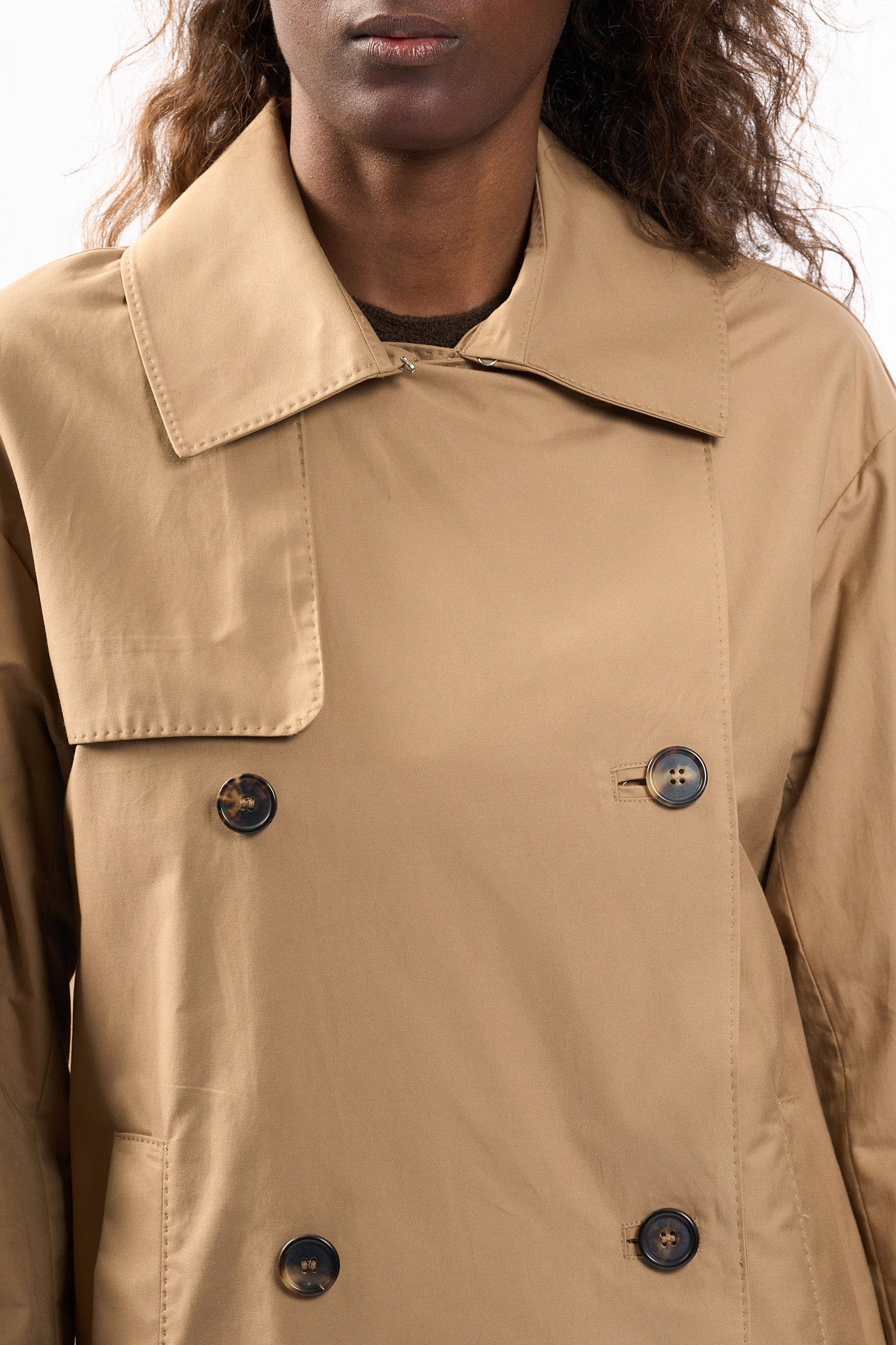 Max mara Trench Corto Zeno Cammello Donna-3