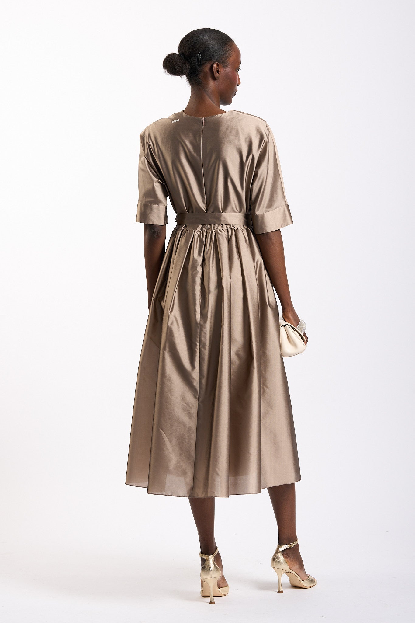Max mara s Abito Viola in Organza Rosa antico Donna-7