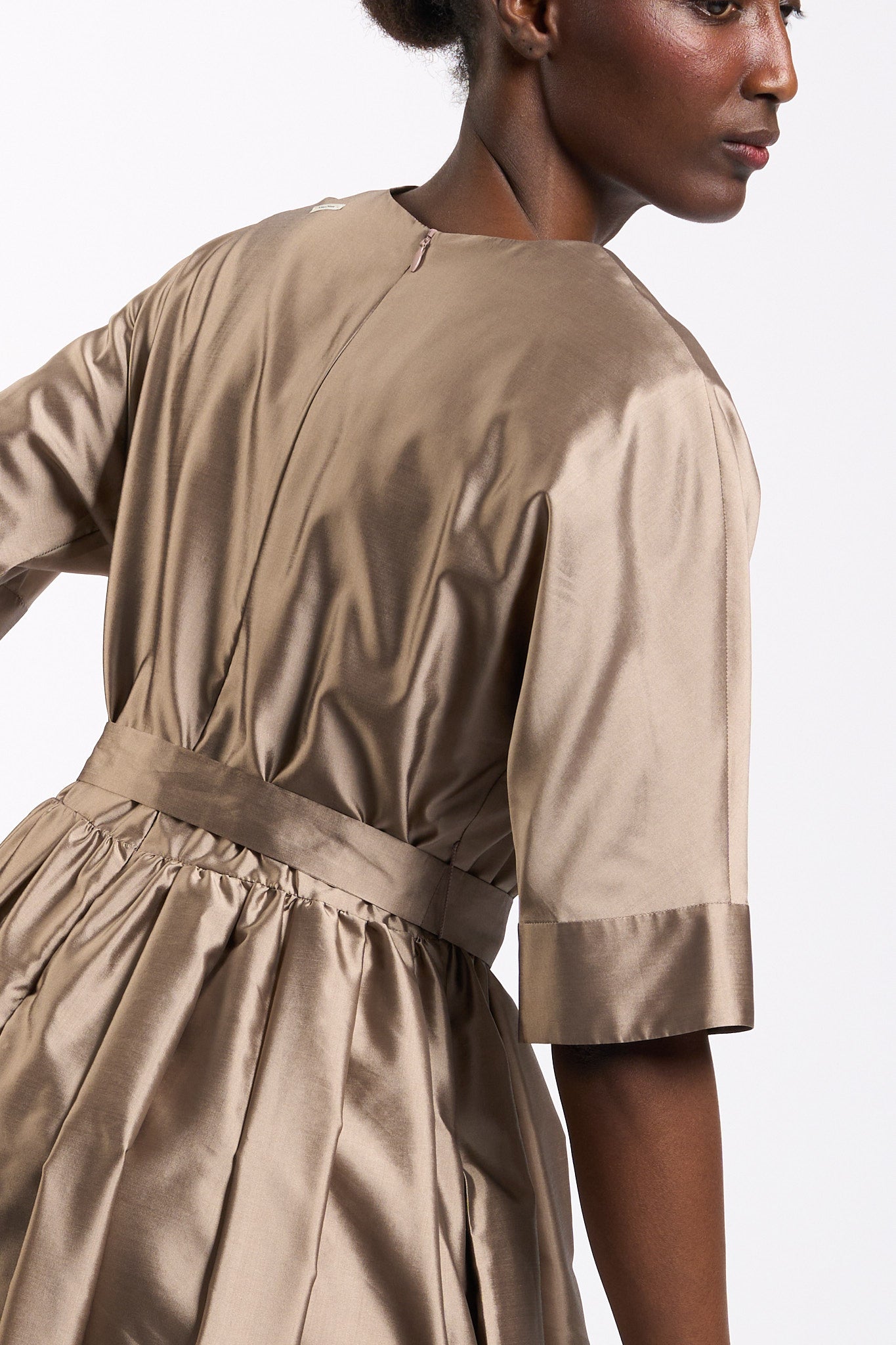 Max mara s Abito Viola in Organza Rosa antico Donna-8