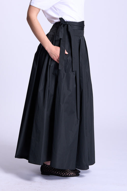 Max mara s Gonna GEA in Taffeta Nero Donna