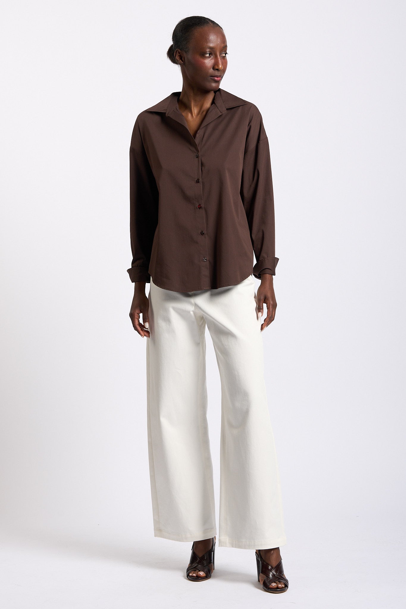 Max mara s Pantalone Marianna in Cotone Bianco Donna-3