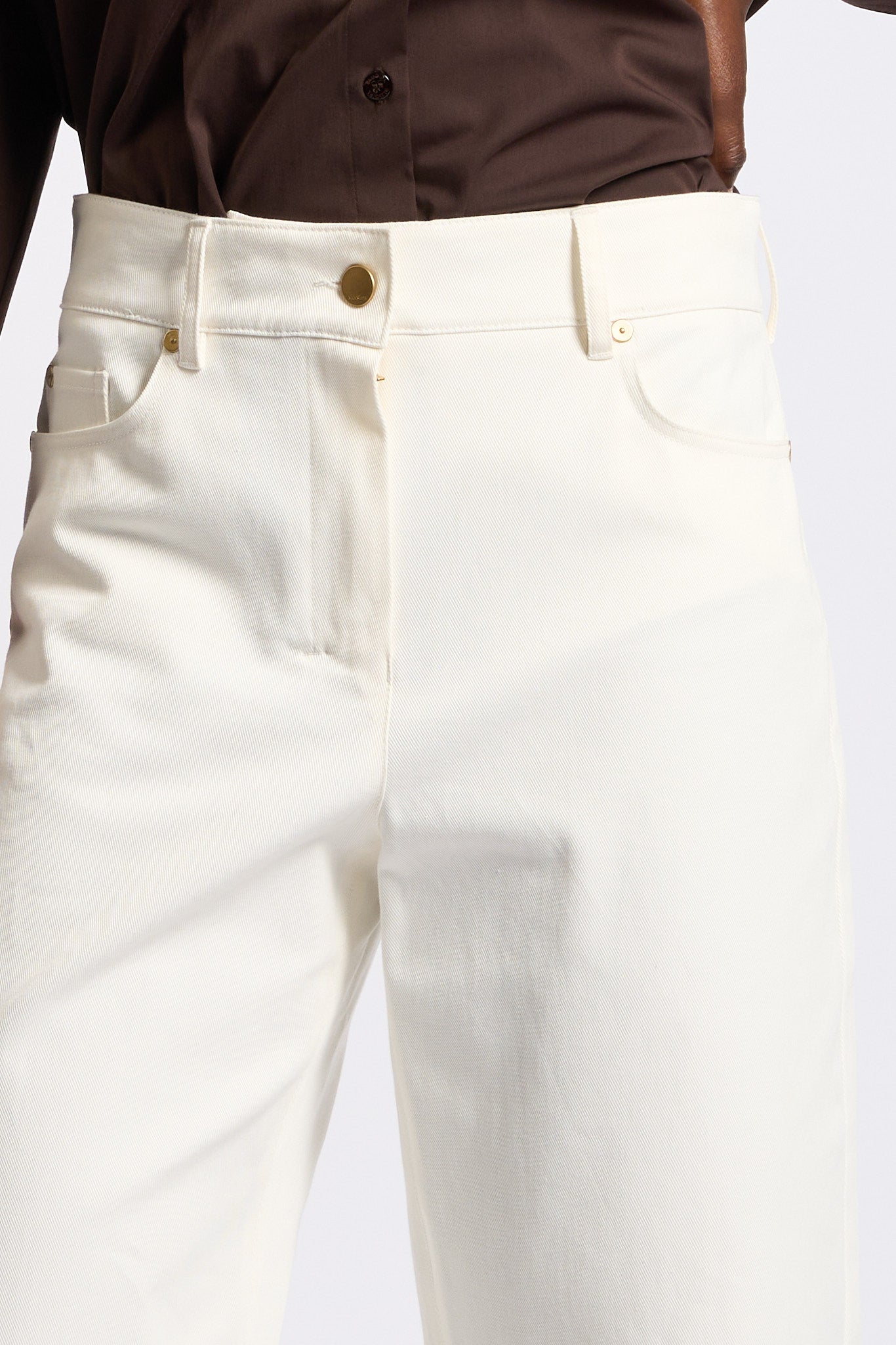 Max mara s Pantalone Marianna in Cotone Bianco Donna-7
